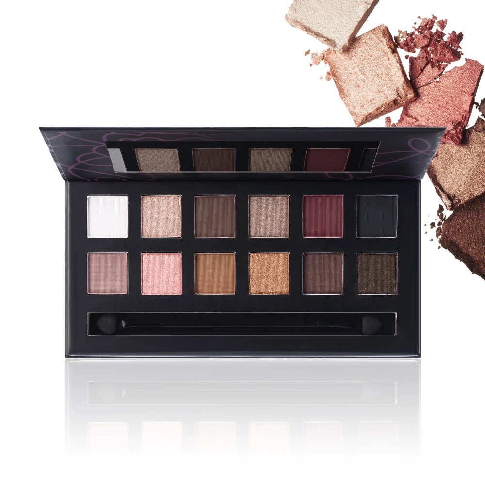 

Highlight the cosmetics natural substance 18-color free combination matte flash eye shadow palette private label, Muliti-color