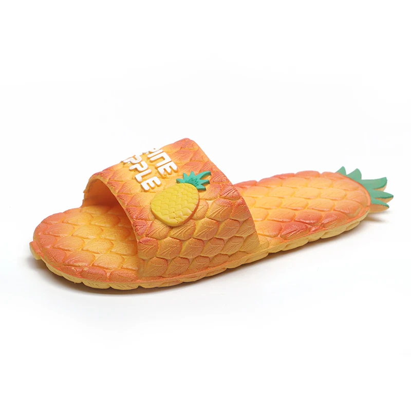 

Wholesale Pineapple-like pattern leisure and comfortable outdoor indoor shoes casual slippers for women, As picture