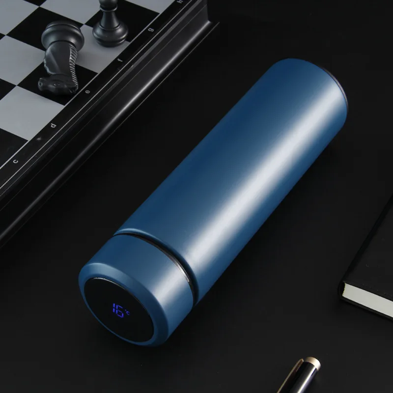 

Wholesale Custom Led Temperature Display sublimation blanks Smart Water Bottle With Tea Infuser, Customized color