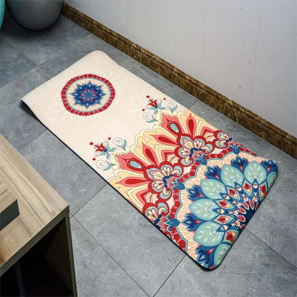 

Suede NBR Yoga Mat High Quality Beautiful Fashion Design Eco Suede Fabric 2021 Hot Selling New Product, Blue,black,pink,gery,purple,customizable