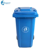 

240 liter types of hdpe foot pedal garbage classification biohazard recycle hotel food outdoor plastic waste bin with wheels