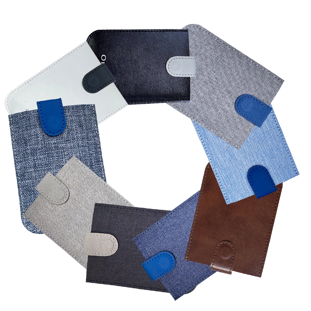 

Factory Price Wholesale Hot Selling Men Portable Genuine Leather 5 Slots Small Leather Wallet Credit Card Holder