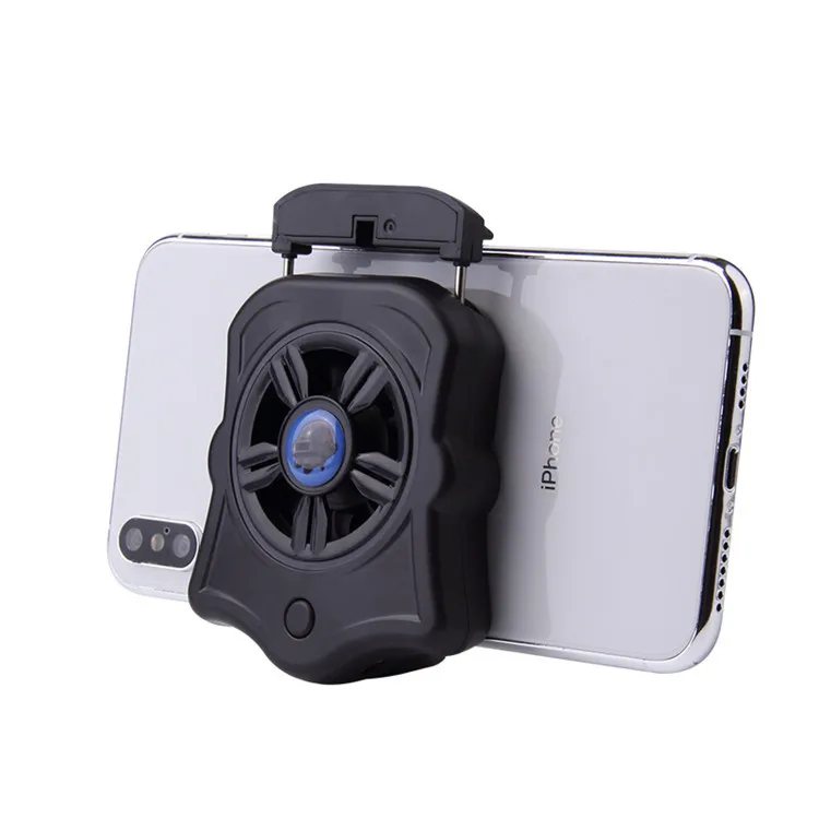 

P9 Mobile Phone Radiator air Cooler Pad USB Rechargeable Portable Gaming Cooling Fan 500mAh DC5V 1A for shooting Games, Black/white