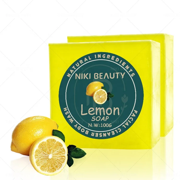 

Vitamin Fruit Scented Private Label Facial Bleaching Lemon Soap For Skin Lightening, Yellow/customized