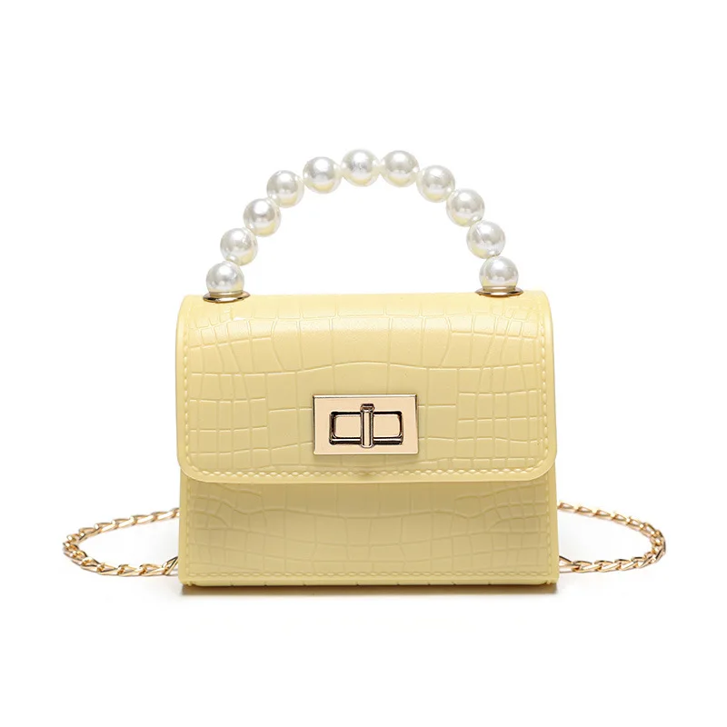 

2021 new Korean fashion stone pattern pearl handbag lady diagonal one shoulder bag, Customizable