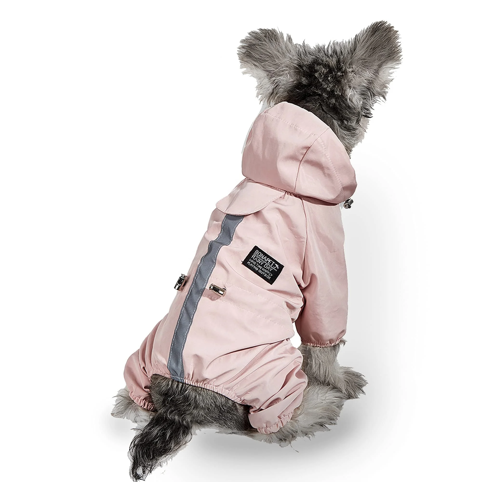 

Reflective Dog Raincoat Waterproof Dog Rain Jacket Coat Clothes Small Medium Dogs Hoodies Jumpsuit Raincoats French Bulldog, Blue