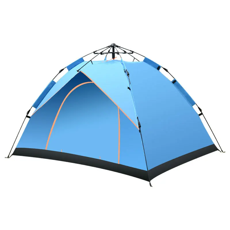 

2021 newest high quality outdoor products travel automatic windproof waterproof 3-4 people family beach camping tent
