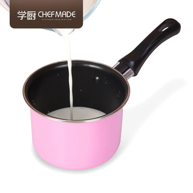 

11cm non stick carbon steel dazzle colour mini milk pan