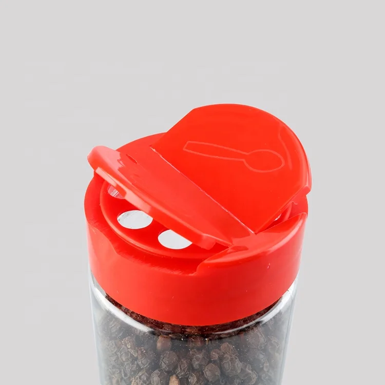 

250ml Empty Plastic PET Spice Jars Packaging with Screw Flapper Lids Bpa Free Eco-friendly