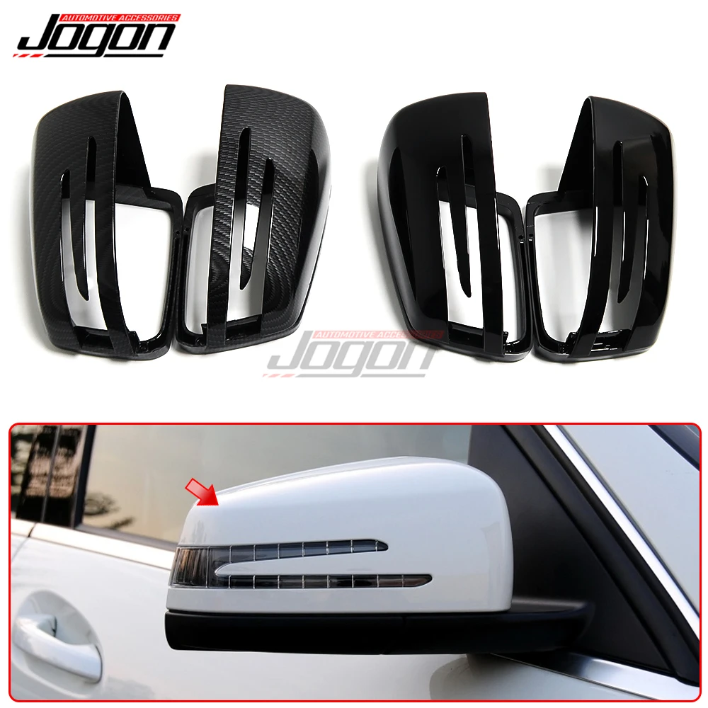 

Car Side Rearview Mirror Cover Trim For Mercedes Benz A B C E S CLA GLA CLS Class W176 W246 W204 W212 C117 X156 W221