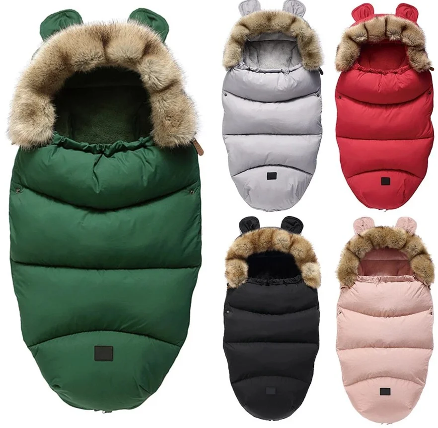 

Newborn baby kids winter pushchair nordic sleeping bag winter bunting bag pram buggy universal stroller footmuff, Dying or printing design colors