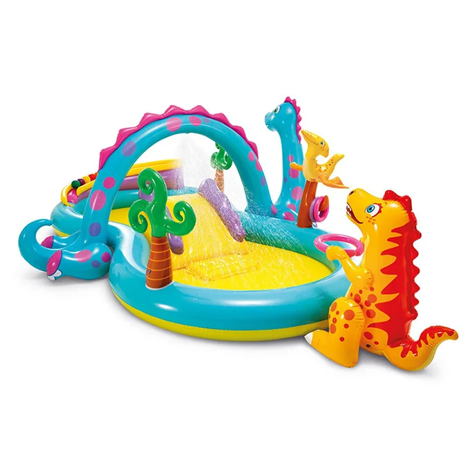 

Original Intex Pool Floats 57135 Inflatable Swimming Pool Above Ground Dinosaur Figure Eight Children Park Pool