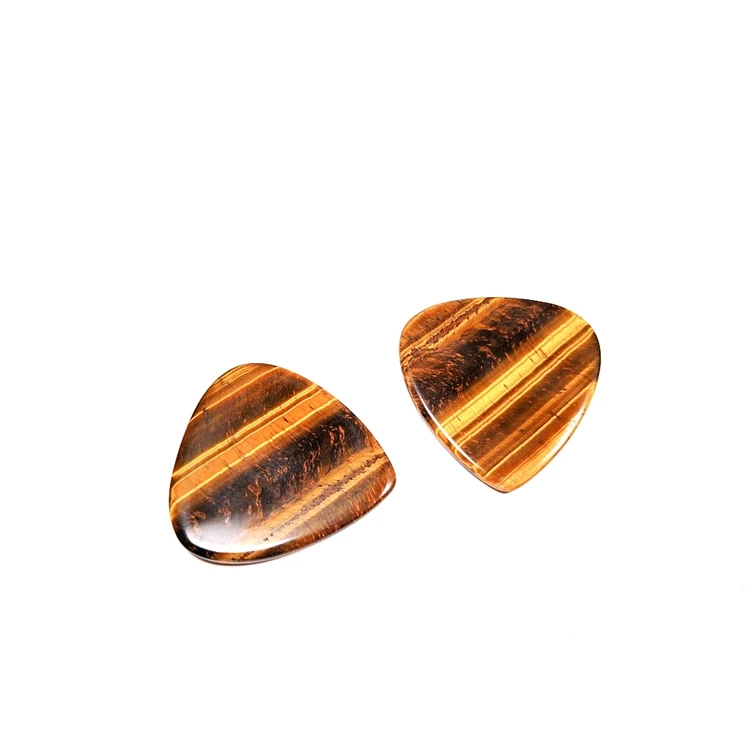 

Gemstone Guitar Pick Guitar Wholesale Customized Good Quality crystal Guitar Pick With Logo, Natural stone color guitar picks