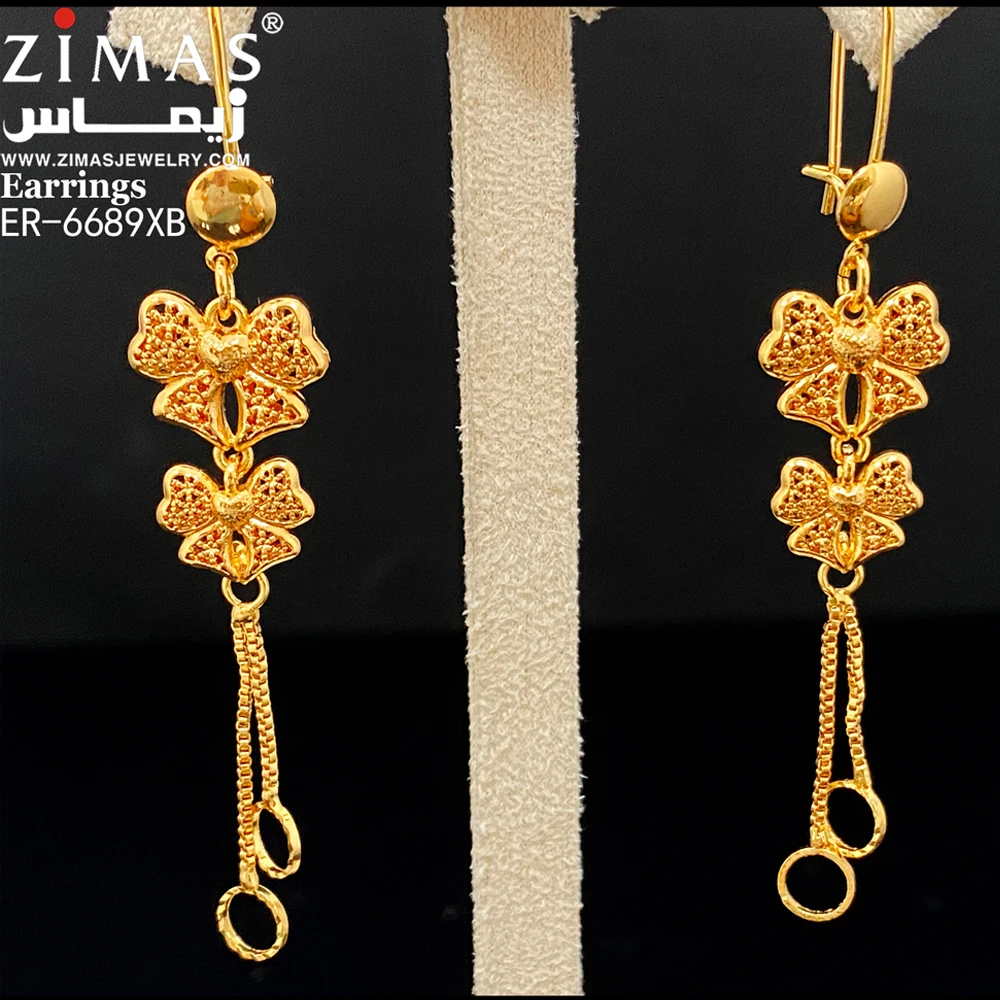 

islamic gold filled jewelry Earrings wholesale gold plated copper Zircon Drop Earrings yiwu jewelry, Champagne gold