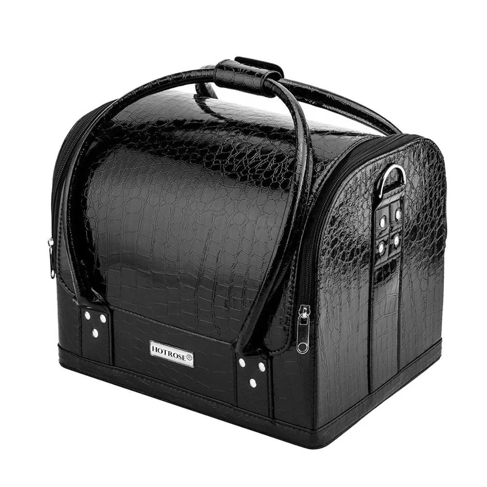 

customized personalized professional leather makeup storage case kits vanity box