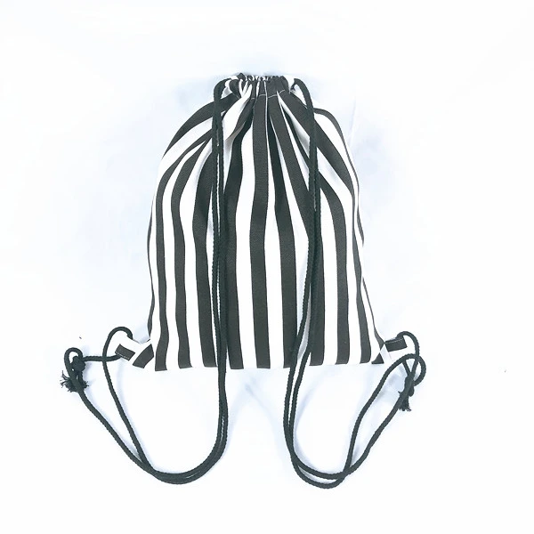 

Striped New Style Practical Washable Custom Drawstring Backpack For Outdoor