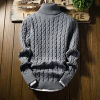 

New Fashion Men 'S Turtleneck Sweater Thick Warm Male Winter Pullovers Man 'S Knitwear Slim Fit Brand Clothes