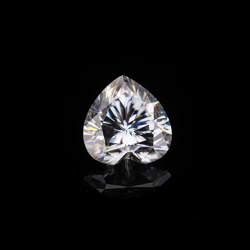 

Top Quality Excellent Cut Diamond Test Past 0.5-3 Carat D Color Heart Shape Moissanite Sparkling Loose Gemstone for Wedding Ring