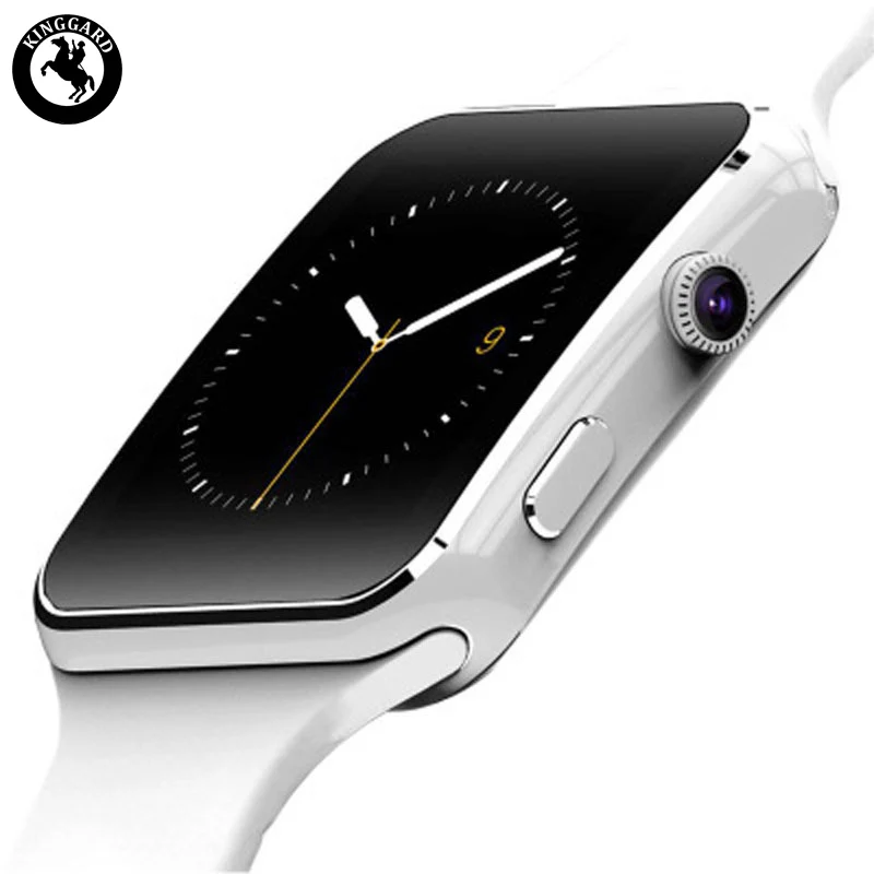 

For Samsung galaxy 10 best smart watches mobile phone accessories wrist watch X6 ce rohs smart watch, Black/white