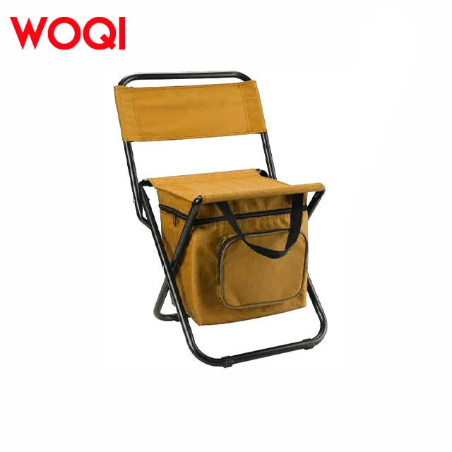 WOQI Durable Modern Iron Foldable Chair for Camping Picnic Beach Garden Outdoor Furniture