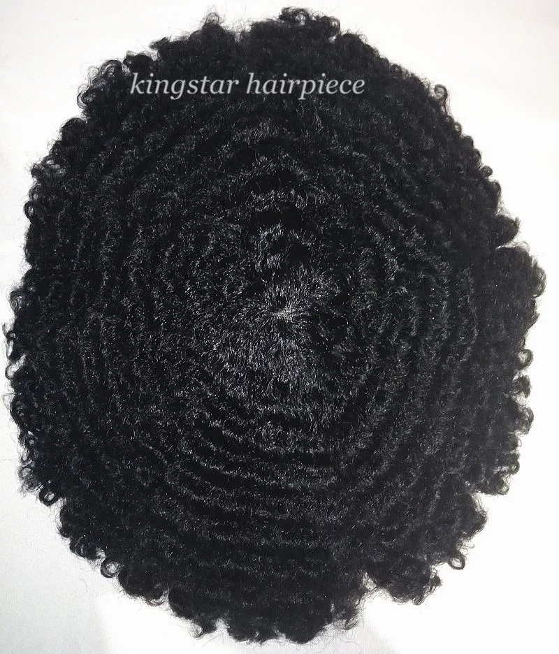 

Afro 10mm Wave Hair Toupee For Black Men Wave Units In Swiss Lace Base On Sale