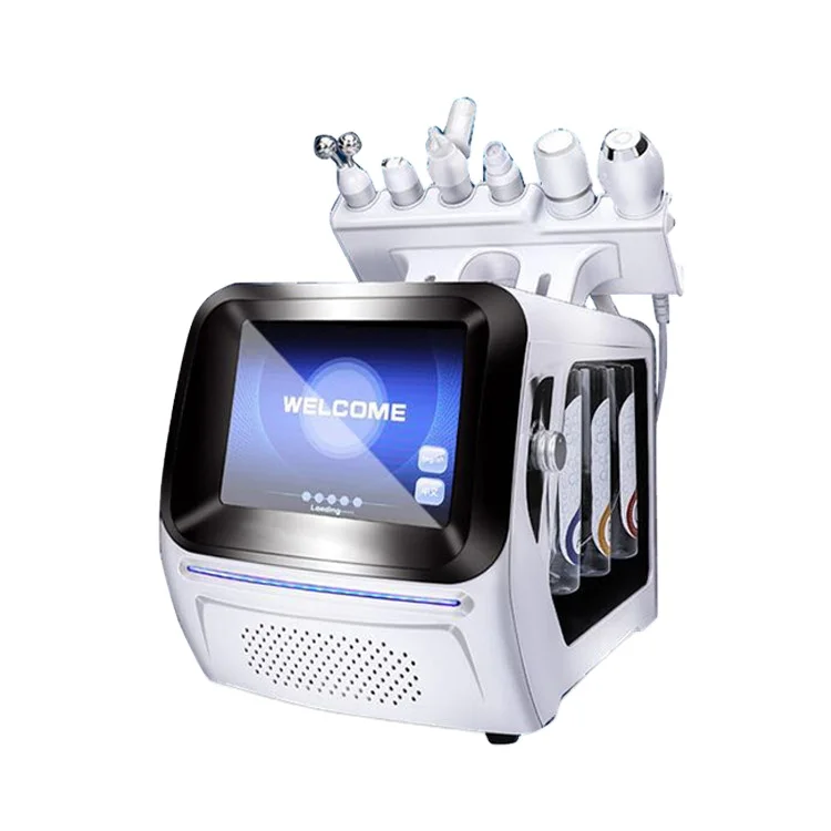 

beauty facial machine oxygen water generator 7 in 1 hydra peel hydradermabrasion diamond micro dermabrasion for sale, White