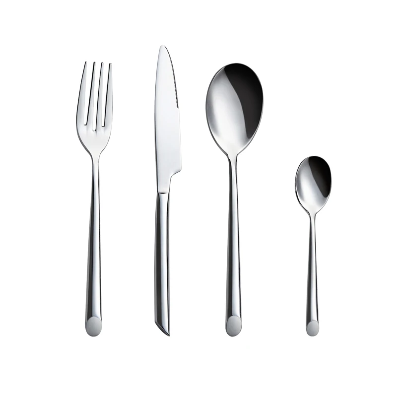 

Wedding Spoon And Fork Set Silverware Restaurant Travel cutlery set stainless steel, Polish silver