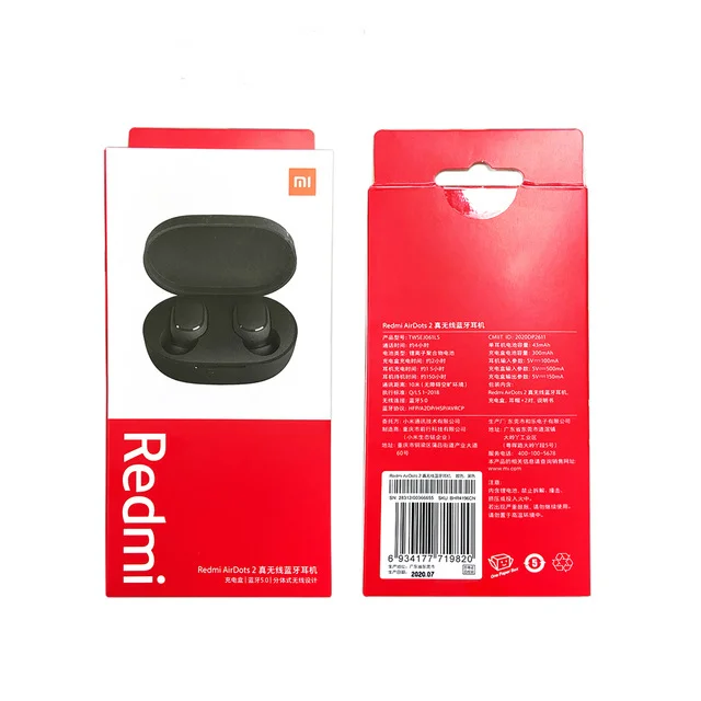 

Xiaomi Redmi AirDots 2 Wireless Headphones Headset TWS Earphone, Black