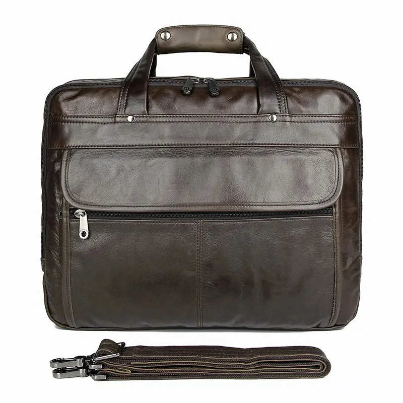

Guarantee Genuine Cow Leather Men's Briefcase Handbag Messenger Bag 7146J