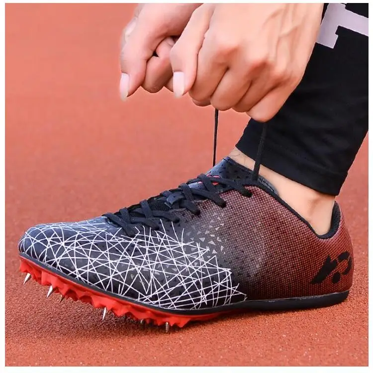 Running spikes shoes men and women sprint track and field shoes professional competition nail shoes size 36-45
