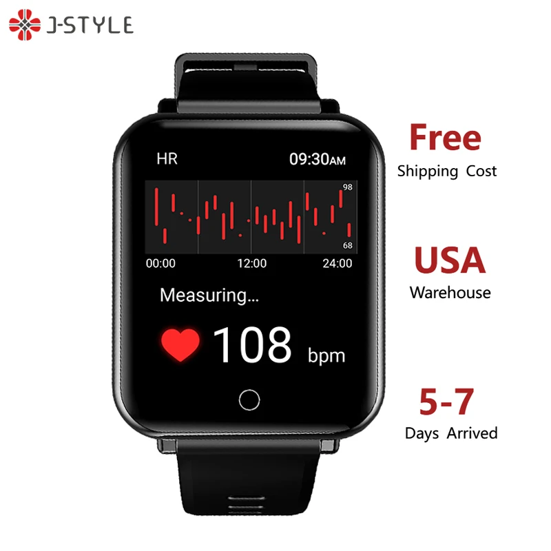 

Free Shipping Drop Shipping J-Style 2025E Android App Oxygen PPG Temperature Reloj ECG Smart Watches Smart Band Smartwatch 2022