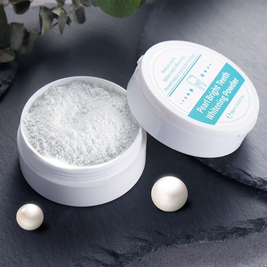 

White Pearl Teeth Whitening Powder Private Logo Teeth Whitener Kits Teeth Whitener