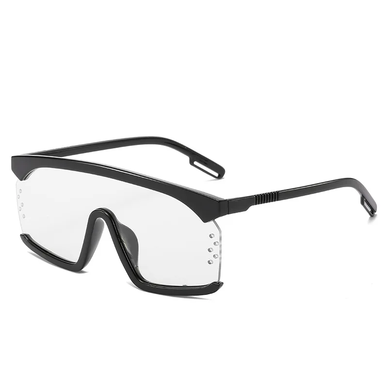 

Quality assurance one piece lens oversized square PC frame shades UV400 fashion sunglasses, Custom colors