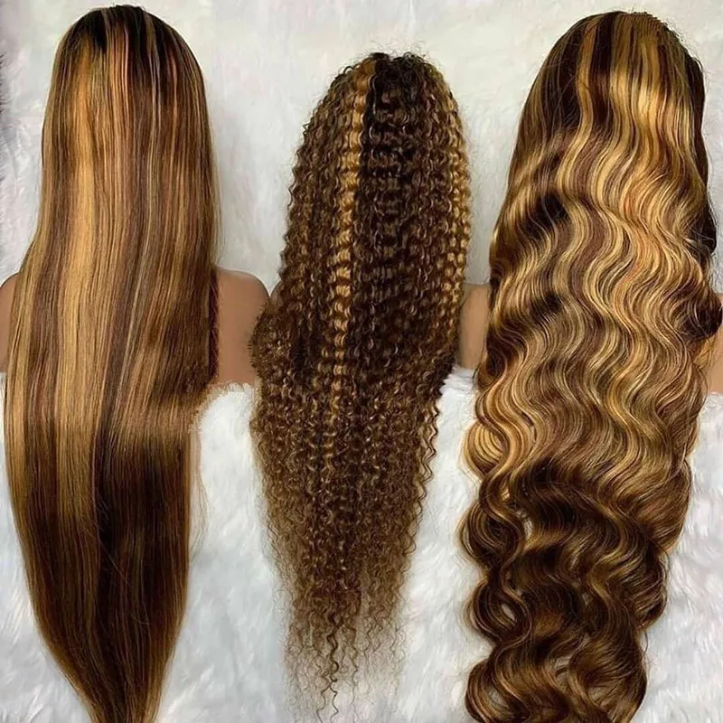 

100% Human Hair Wigs for Black Women India Curly Lace Front Wigs, Wholesale Cuticle Aligned Virgin Human Hair Extensions Wigs