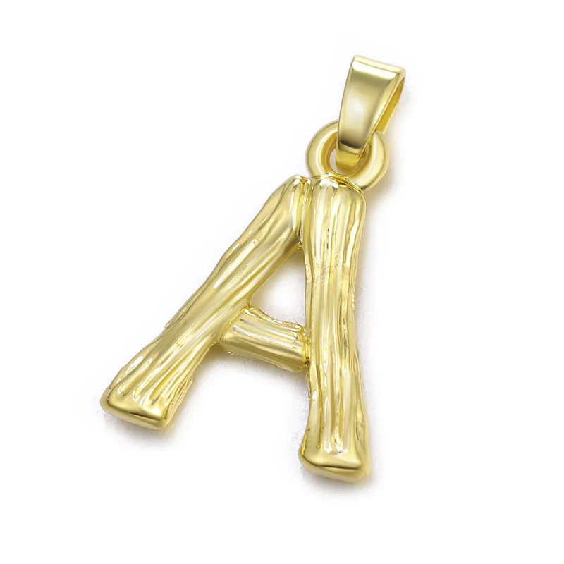 

Hot Fashion 26 Letter Bamboo Pendant Ladies Gold-Plated Designer Pendant Wholesale Pendant
