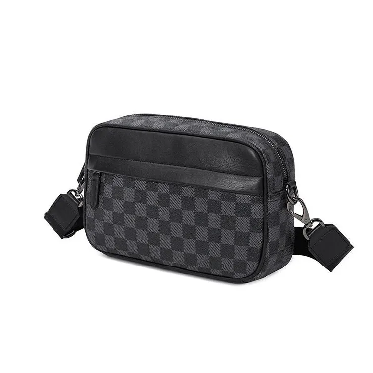 

Wholesale Designer Mens Shoulder Bag Casual Small Square Crossbody Messanger Bags for Men, Khaki, white, black