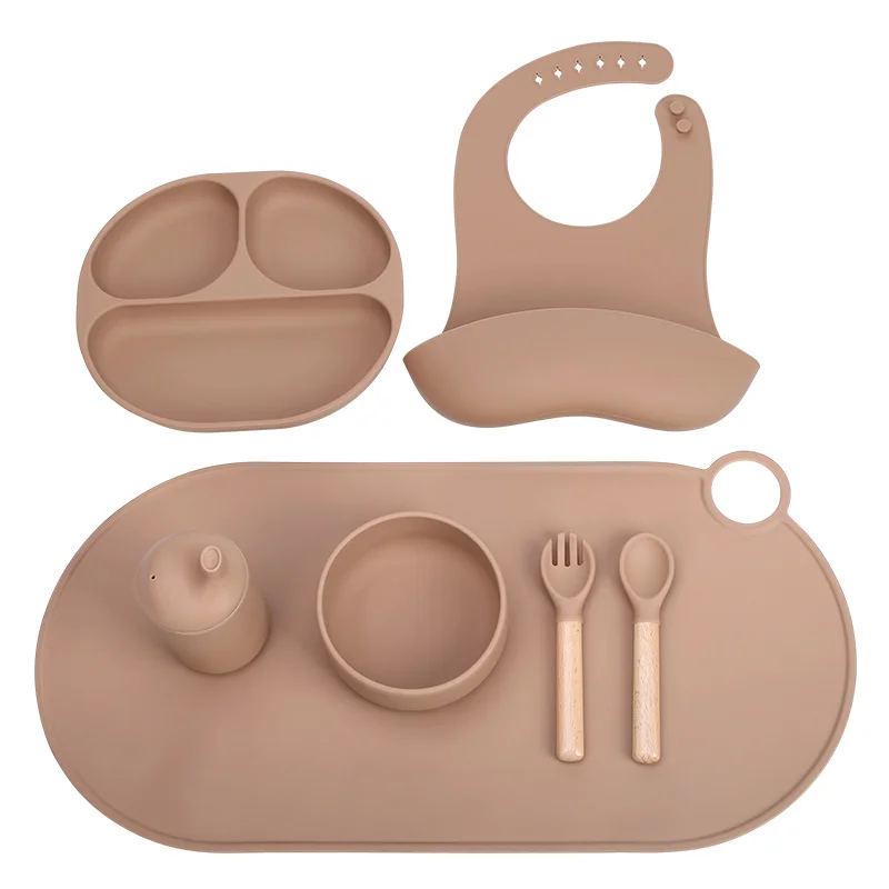 

Hot Sale Cartoon Shape Suction BPA Free Feeding Silicone Baby Plate Animal