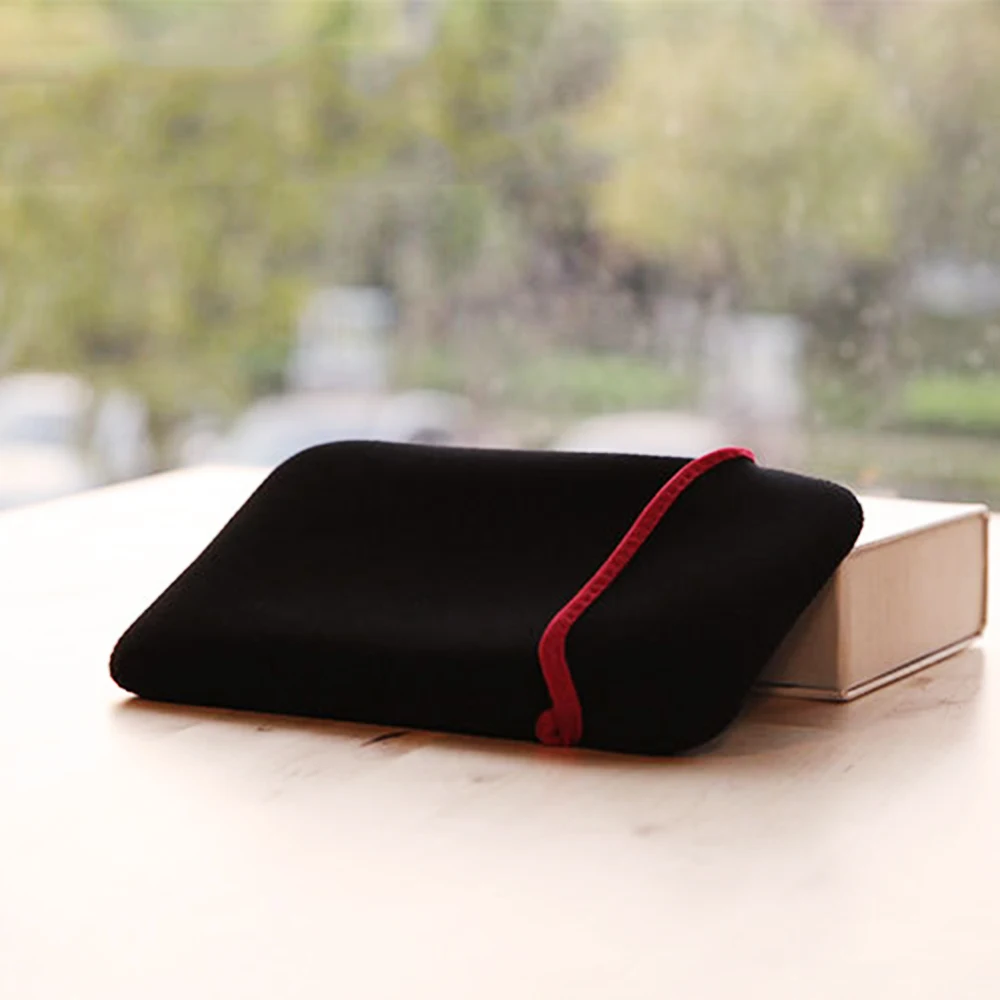 

Custom Pu Leather Notebook/Computer/Laptop Pocket Tablet Carrying Sleeve with Power Bag Liner Sleeve, Black red