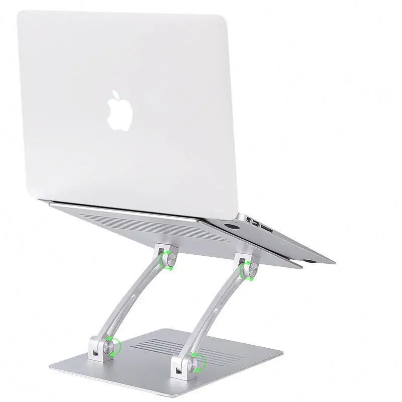 

Desktop laptop stand tablet notebook stand REKbm fully collapsible laptop stand, Silver