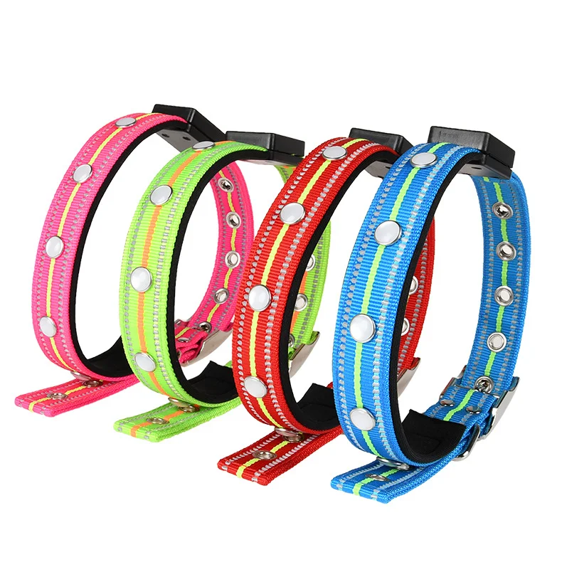 

Wholesale dog pet collar cat reflective adjustable dog led light portable lde pet collar
