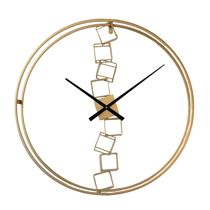 

Home Decor Art Accessories Pieces Luxury Nordic Gold Modern Room Metal style frameless decorative wall clock, Black, gold or customized