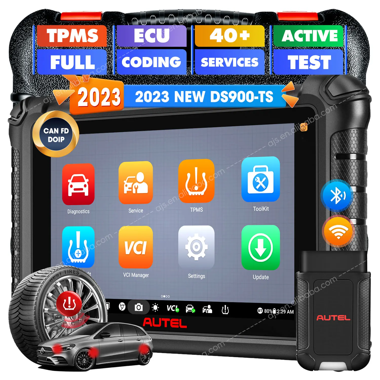 

Autel MaxiDAS DS900 TS Vehicle OBD2 Full System Scanner Machine Professional Code Reader Universal DS808 Car Diagnostic Tools