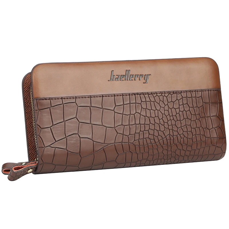 

2021 mans wallet money and card Newest Brand Baellery zipper Korean wallet men long leather wallet