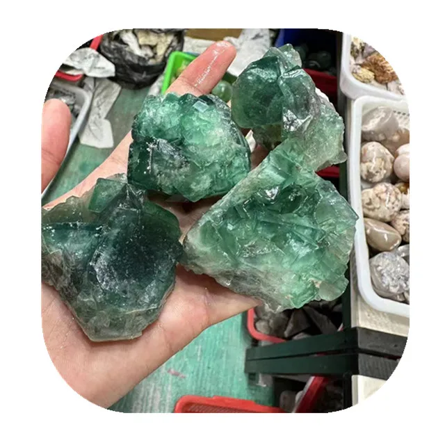 

wholesale natural crystal gems healing stone big crystals green fluorite rough stone for home decoration