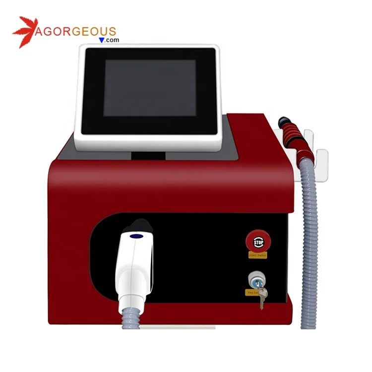 

2021 professional personal care portable pico laser picosecond laser machine tattoo removal machine for sale, Red