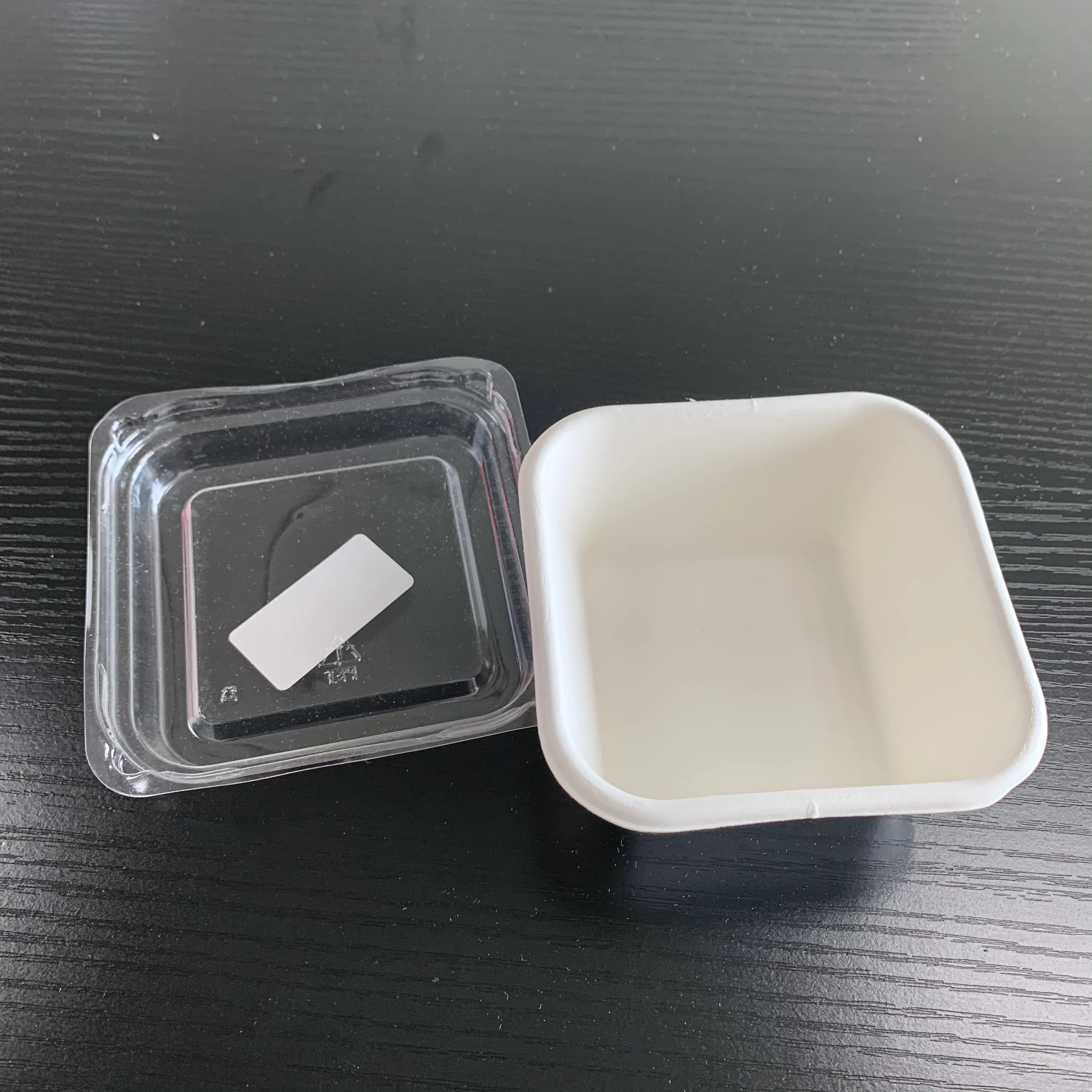 

2021 Biodegradable Sugarcane Takeaway Take Out Fast Food Packaging Box Food Containers Biodegradable Packaging, White color