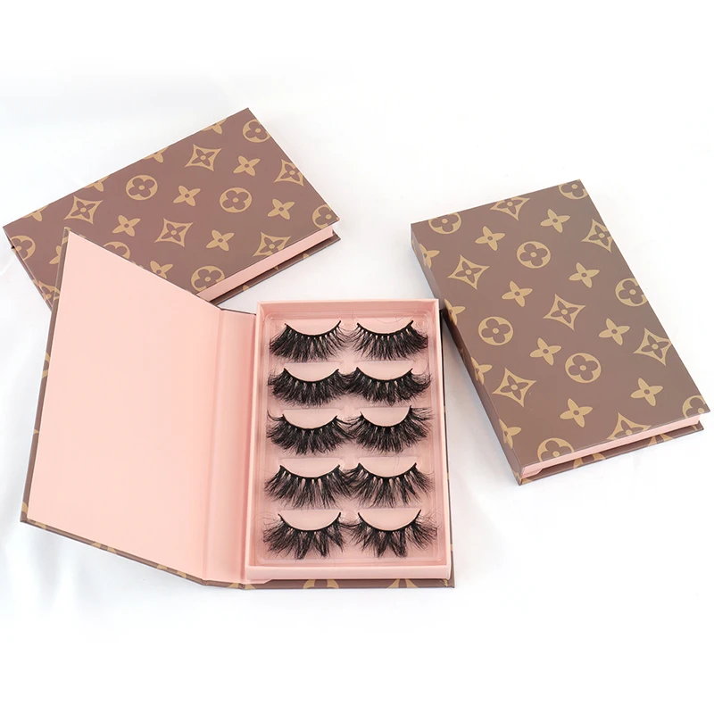 

Hot selling 25mm 6D mink eyelashes real siberian dramatic fluffy mink lashes faux mink lashes accept custom box, Black