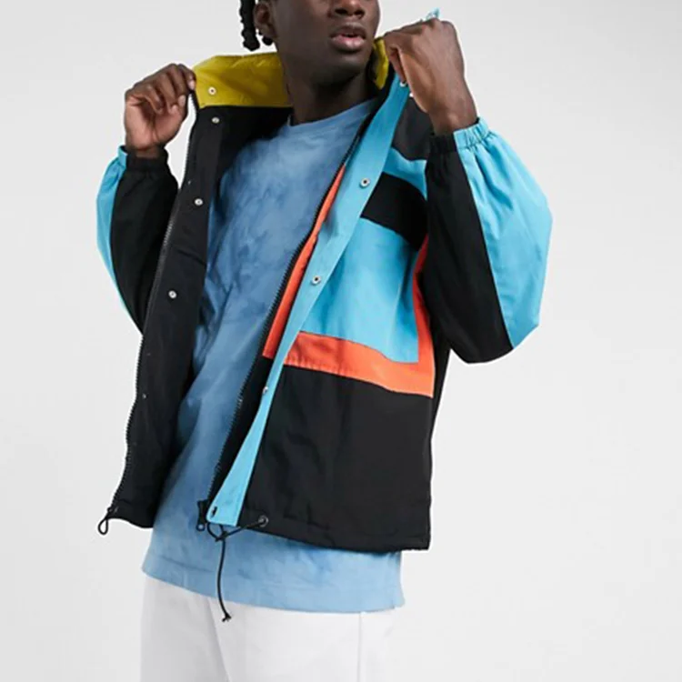 

2021 Custom warm street wear patchwork winter jackets for men 2021, Various colors