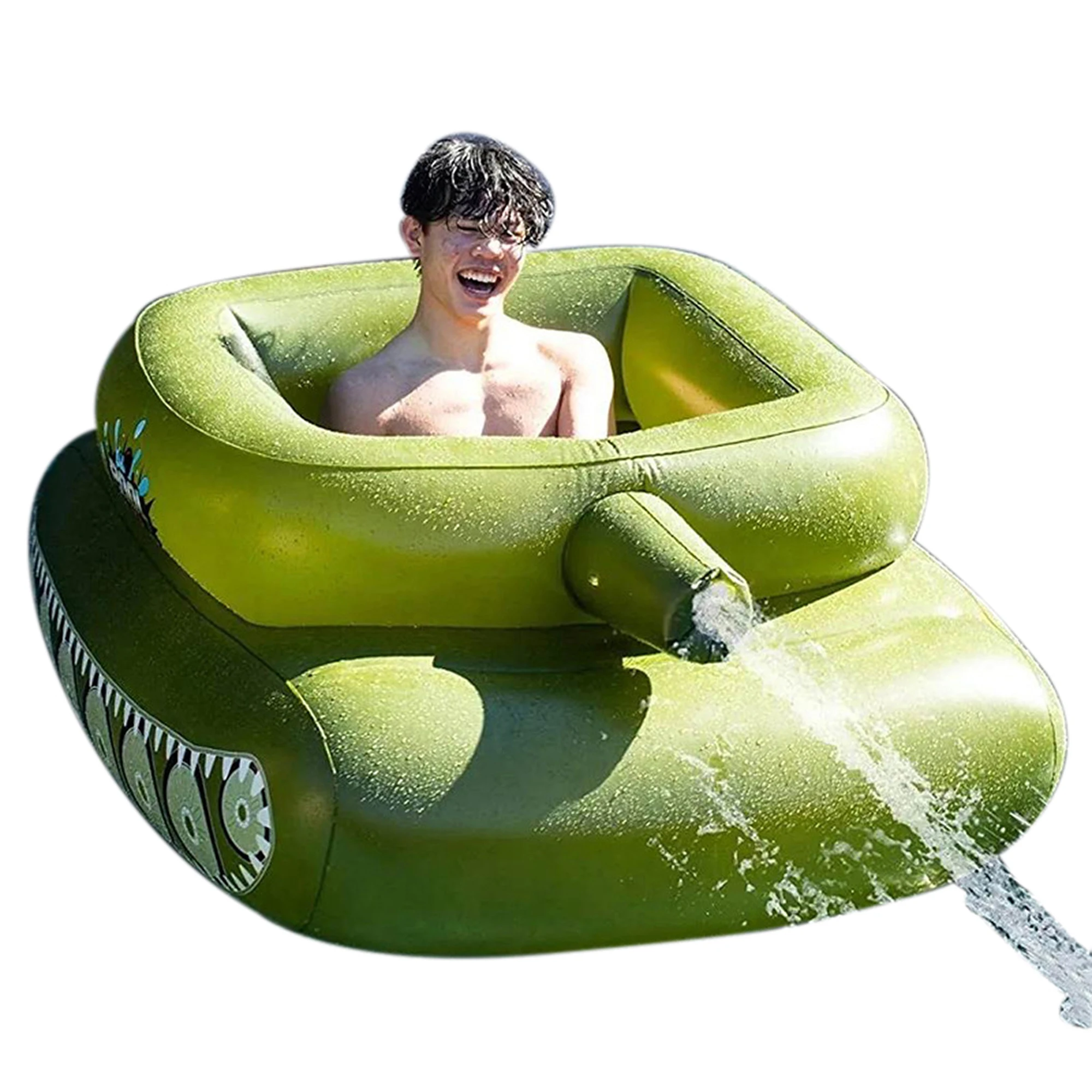 

Inflatable Floating Water jet inflatable tank Water Sports Mat Pool Float