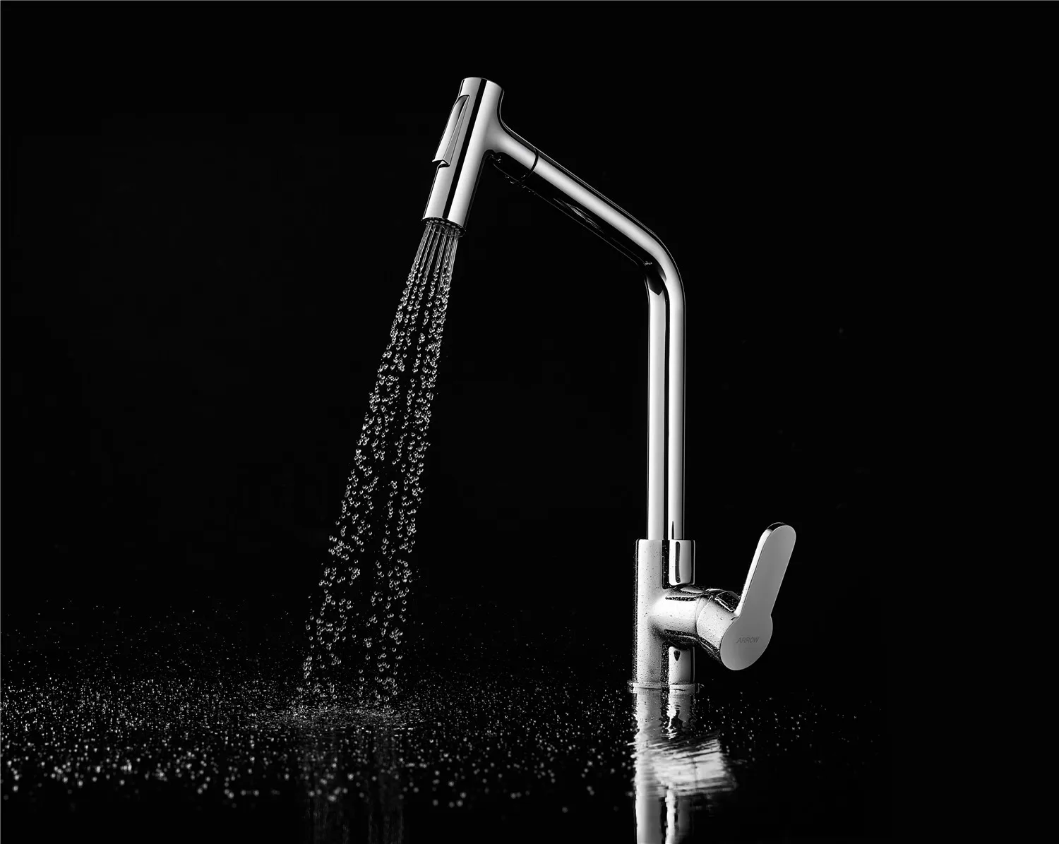 Out Tap Sink Water Pull Down Kitchen Faucet